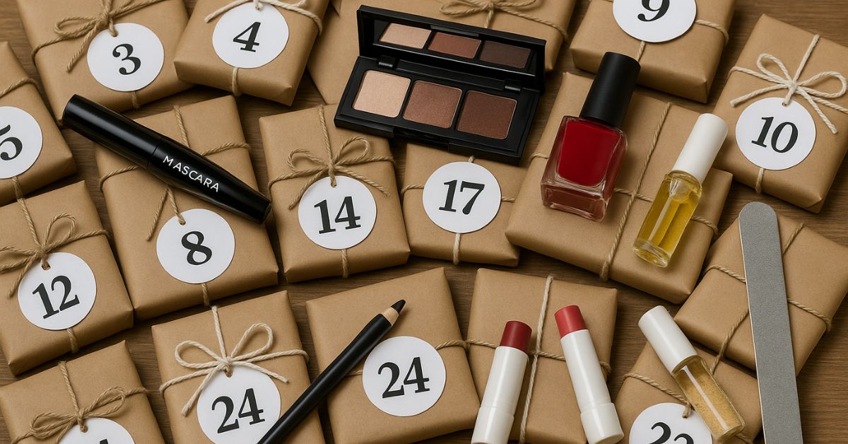 Inspiration til en gør-det-selv makeup julekalender
